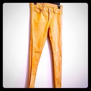 Mustard Yellow skinny Jeans - Size 9